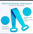 Silicone Body Scrubber Bath Shower Towel,Back Cleaning Shower Strap,Silicone Body Brush, Body Wash Silicone Scrubber Belt for Men Women, Easy to Clean. 