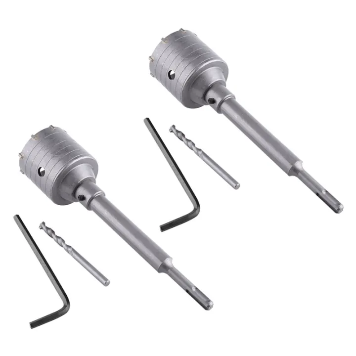 OUMERY%202X%20SDS%20Plus%20Shank%20Concrete%20Cement%20Stone%2065mm%20Wall%20Hole%20Saw%20Drill%20Bit%20200mm%20Rod%20Mark%20-%20Image%202