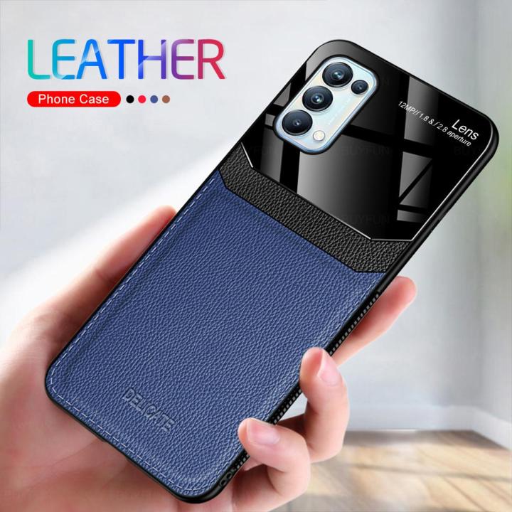 【Lejia】Relaxtoo for Oppo ren5 Pro 5g soft shell protective luxury leather case for Oppo Reno 5 pro ren5pro leather acrylic silicone shockproof cover