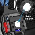 COB Work Lights 3 Gears Multifunction Rechargeable Flashlight with Cigarette Lighter Screwdriver LED Keychain Lamp for Camping Bike Accessories.