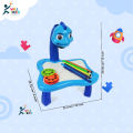 3 In 1 Kids Painting Drawing Activity Kit Battery Operated Screen PROJECTOR TABLE With Color Pencil & Duster. 