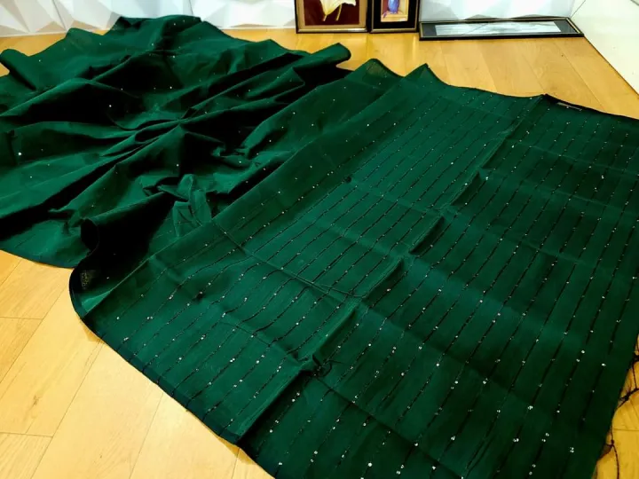 Green%20Colour%20Half%20Silk%20Chumki%20Saree%20For%20Women%20-%20Casual%20&%20Party%20wear%20-%20Suitable%20for%20Every%20Season%20-%20Image%202