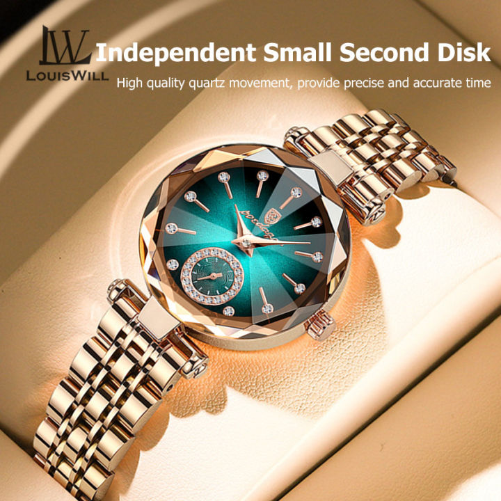 LouisWill%20Women's%20Fashion%20Watches%20Gradient%20Two%20And%20A%20Half%20Needle%20Watch%20Independent%20Second%20Disk%20Design%20Diamond%20Encrusted%20Steel%20Band%20Watch%20Casual%20Quartz%20Watch%20Elegant%20Gifts%20-%20Image%205