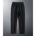 Men Linen Cropped Pants Summer Thin Breathable Straight High Waist Casual Cropped Pants. 