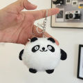 Cute Chubby Plush Panda Keychain Pendant Plush Doll Bag Pendant Simple Fashion PP Cotton Key Ring Bag School Bag Accessories Cherry Super Store.