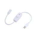 USB Type C With ON/OFF Switch Power Button 30CM Charging Extension Cable Universal Type-C Extension Cable Demoo.