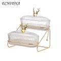 Plastic Fruit Bowl Stylish 3-tier Dried Fruit Display Tray with Nut Stand ic Fashion S Tray for Fruits Candies Nuts Perfect for Multi-layer Fruit Plate. 