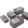 Cloth Organizer Box 7 Grid Closet Storage drawer divider storage organizer Box.