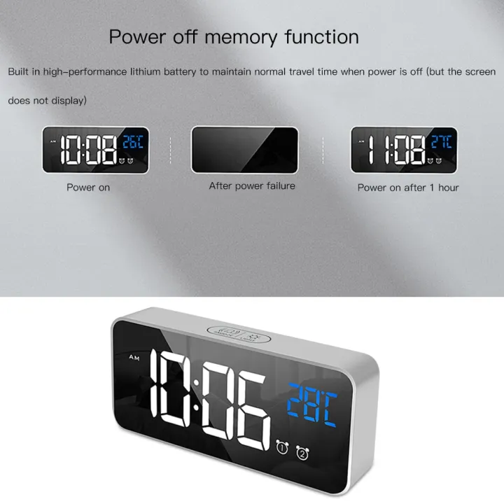 Home%20Bedroom%20Living%20Room%20Rechargeable%20Bedside%20Music%20Clock%20LED%20Mirror%20Alarm%20Clock%20Sound%20Activated%20Clock%20-%20Image%205