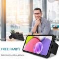 Quiberk for Samsung Galaxy m02s phone case slide camera cover leg hard shockproof back shell. 