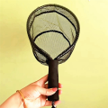 Fishing Hand Net Fishing Equipment Portable Dip Net Fly Fishing Net for Safe Fish Catching Releasing Red. 