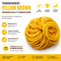 High-Quality Yellow Elastic Rubber Bands for Office and School Binders, 25g. 