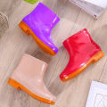 Short Tube Rain Boots Rain Boots Women's Summer Short Lightweight Work Rubber Boots Wear-Resistant Low Tube Kitchen Non-Slip Glue Shoe Cover Shoes. 