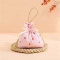 Printed Wedding Candy Bag Reusable Storage Multipack Jewelry Gift Pouch -Decorated Satin Cookies Gift Bag for Wedding Favors. 