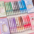 4pcs/lot Creative Sponge Grip Press Gel Pen Cute 0.5mm Black Ink Neutral Pens For Writing Office School Supplies.
