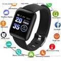 116 Plus Smart Watch Bracelets Fitness Tracker Heart Rate Step Counter Activity Monitor Band Wristband. 