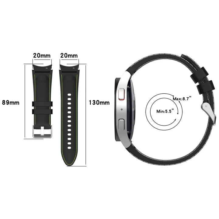 Leather%20Silicone%20Watch%20Band%20For%20Samsung%20Galaxy%20Watch%206%20/%206%20Classic%20-%20Image%205