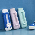 Pencil Eraser Useful Labor-saving Push Pull Rubber Creative Wiping Stationery for Kids Students Drawing Writing School Supplies. 