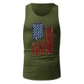 Mens Fitness Gyms Tank Top Us Independence Day Prints Men Sleeveless Shirt Male Breathable Sportswear Vest Gyms Running Vest New. 