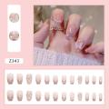 24 Pcs Fake Nails Box For Women Liquid Glue - Fake Nails. 