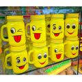 Exceptional Quality - Beautiful Emoji Glass Mason Jar With Lid And Straw 450Ml - Vintage Choice For Stylish Beverages.