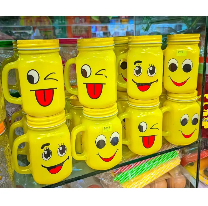 Exceptional%20Quality%20-%20Beautiful%20Emoji%20Glass%20Mason%20Jar%20With%20Lid%20And%20Straw%20450Ml%20-%20Vintage%20Choice%20For%20Stylish%20Beverages%20-%20Image%202