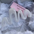 Dopamine Creamy Color Geometry Wave Line Back Head Hair Claw Hair Claw Clip MIO Super Store. 