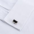 Men's Classic French Cuff Dress Shirts Long Sleeve No Pocket Tuxedo Male Shirt with Cufflinks Formal Party Wedding White Blue.