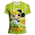 Disney Mickey Mouse Mickey Cartoon 3D Printing Harajuku Style Men's T-shirt Men's Oversized T-shirt Loose Ton Children's T-shirt. 