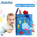 HelloKimi Soft Baby Cloth Books Early Learning Sensory Educational Cloth Book Fabric Books Kids Cartoon Book Rustle Sound 3D Tail Educational Touch and Feel Crinkle Books for Boys & Girls Toddler Infants Baby Children. 