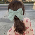 Cute Plush Bowknot Hairpin Furry Bow Hair Clips For Women Girls Large Barrette GJCUTE.