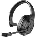 EKSA H1 Wireless Headset Bluetooth 5.0 Headphones With Mic ENC Call Noise Cancelling 30H Playtime For Driver Call Center Office. 
