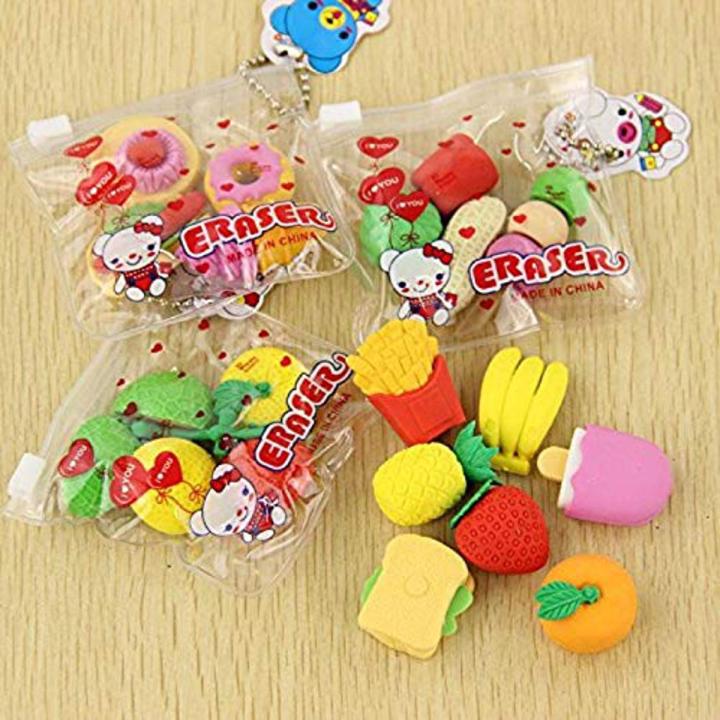 Pencil%20Eraser-4pc/Cartoon%20Erasers%20Kids%204-Pcs%20Set%20-%20Image%203