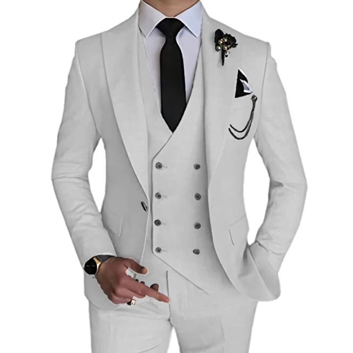 2023%20Fashion%20New%20Men%20Leisure%20Boutique%20Business%20Solid%20Color%20Wedding%20Suit%20Coat%20Pants%20Vest%203%20Pcs%20Set%20Dress%20Blazers%20Jacket%20Trousers%20-%20Image%202