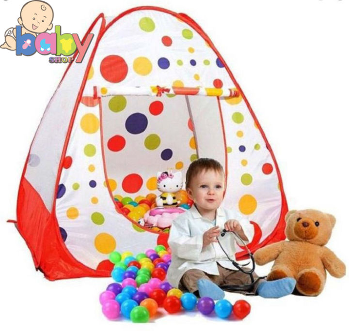 Tent%20Play%20Portable%20House%20with%2050%20Pcs%20Ball%20(84*84*92cm)%20-%20Image%202