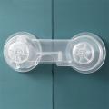 1/5PCS Child Safety Lock Baby Drawer Lock Child Anti-opening Cabinet Door Refrigerator Lock Buckle Baby Anti-pinch Safety Buckle. 