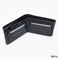 Avro Premium Bifold Wallet With Inner Zipper Pocket Black Wallet For Men Made By 100% Cow Leather Money Bag For Men. 