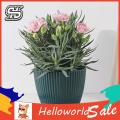 HelloWorld Round Flower Pot Corrosion Resistant Smooth Surface Flower Pot.