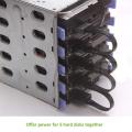 4Pin Hard Drive Power Cable 1 Male To 3/4/5/6 Female Splitter Adapter SATA Power Hard Disk Extension for DIY PC Sever.