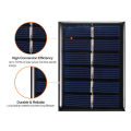 0.3W 3V Mini Solar Panel Polycrystalline Silicon Small Solar Cell DIY Waterproof Camping Portable Power Solar Panel Compatible for Toys Light Lamp Fan Garden Pump.