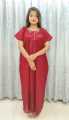 Pure Cotton Star Embroidrary Maxi for Women. 