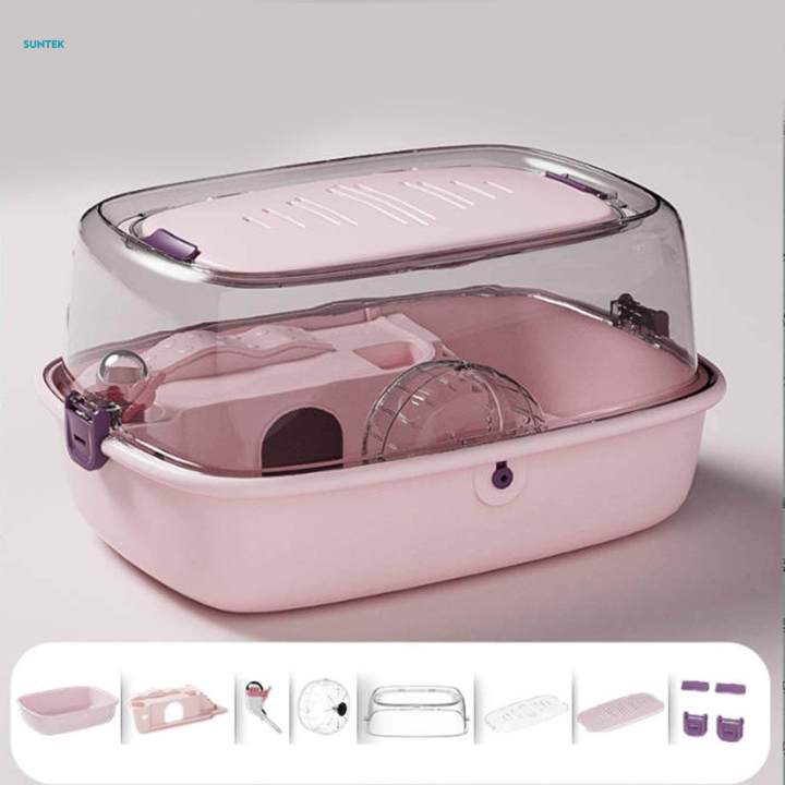 Picture of Hamster Cage Ventilation Exercise Playing House Hamster Habitat Small ...
