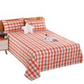 Crash Bed Sheet Traditional Cotton Old Coarse Cloth Single Student Dormitory Thickened Double Three-Piece Tatami Bed Sheet Wholesale. 