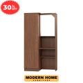 Modern Single Door Almirah and Two Shelves With Mirror | Book Shelf | Shelves | Mirror by Modern Home Furniture - Minimalistic Sophistication.