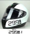 Helmet Sticker - 299 km/H Decal For Helmet  ( Waterproof & Premium quality)/ Bike Sticker Gallery. 