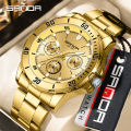SANDA Simple Multi pointer Workplace Business Personalized Quartz Watch Successful Men's Watch SD3266-2.