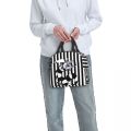 Beetlejuice Sandworm Insulated Lunch Bag for Women Portable Tim Burton Horror Movie Cooler Thermal Lunch Box Work Picnic Bags.