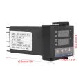 Digital PID Temperature Controller, REX-C100 Thermostat Temperature Controller Regulator, 100-240 V, Relay Output, 1500VAC, 14 Bit. 