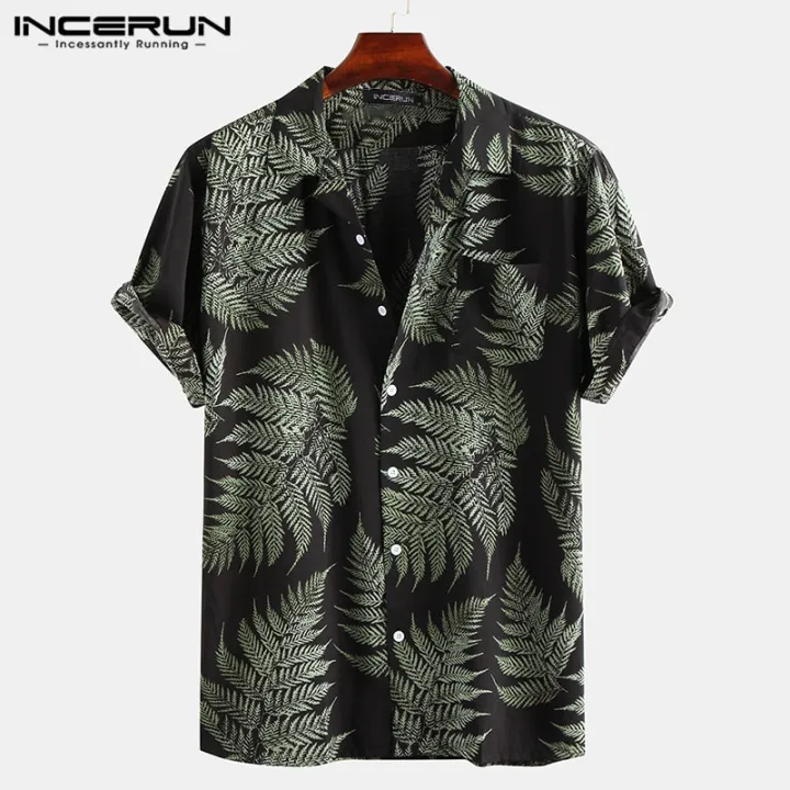 INCERUN%20Men%20Short%20Sleeve%20Lapel%20Printed%20Shirt%20Tropical%20Leaf%20Pattern%20Floral%20Shirt%20Casual%20Summer%20Hawaiian%20Holiday%20Camisa%20Tops%20S-5XL%20-%20Image%204