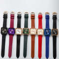 GEDI New Hot Selling Square Korean Style Trendy Student Fashion Waterproof Belt Casual Women's Watch. 